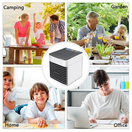 Mini Portable Air Cooler with LED Light & Water Fill