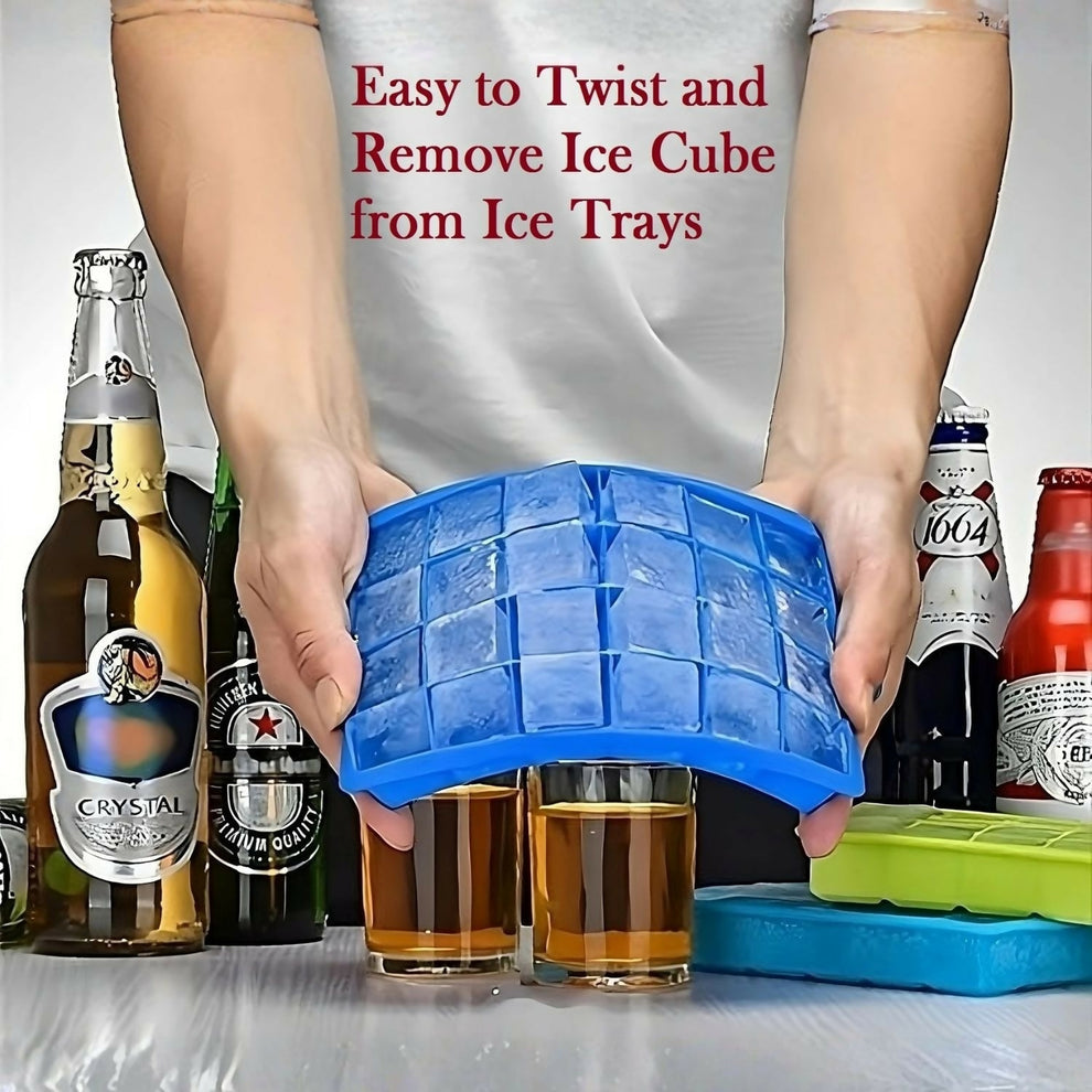 Silicon Square Shape 24 Cavity Ice Cube Trays